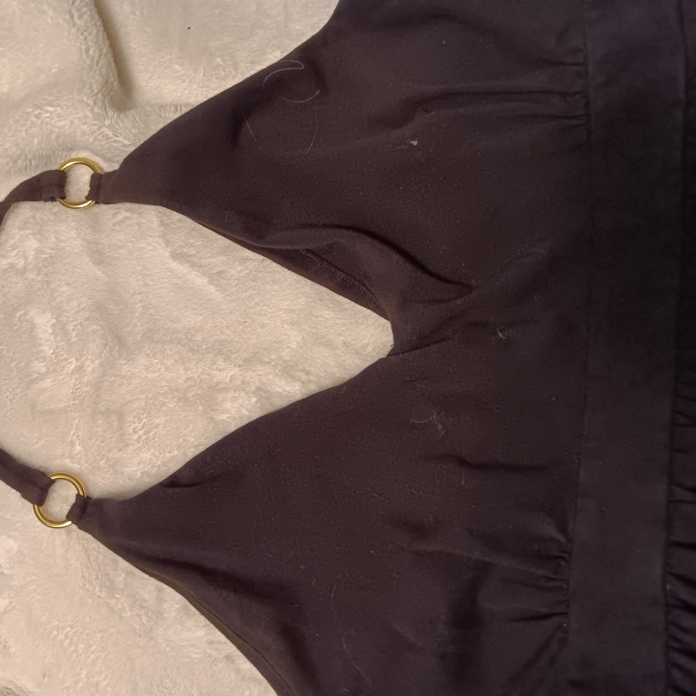 Victoria's Secret Black Dress with Gold Accents